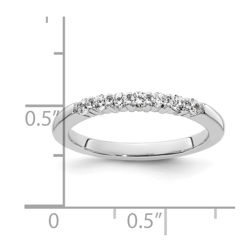 14K White Gold Lab Grown Diamond VS/SI+ G+ Wedding Band