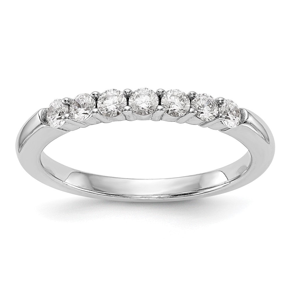 14K White Gold Lab Grown Diamond VS/SI+ G+ Wedding Band