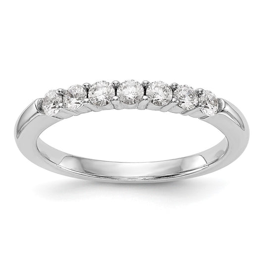 14K White Gold Lab Grown Diamond VS/SI+ G+ Wedding Band
