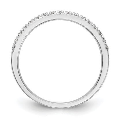 14k White Gold 1/10 carat Lab Grown Diamond VS/SI+ G+ Complete Wedding Band