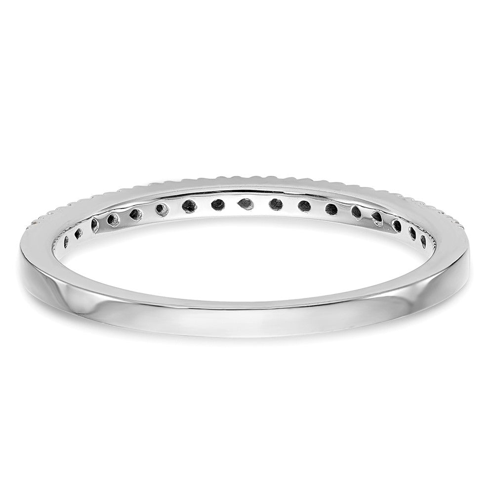 14k White Gold 1/10 carat Diamond Complete Wedding Band