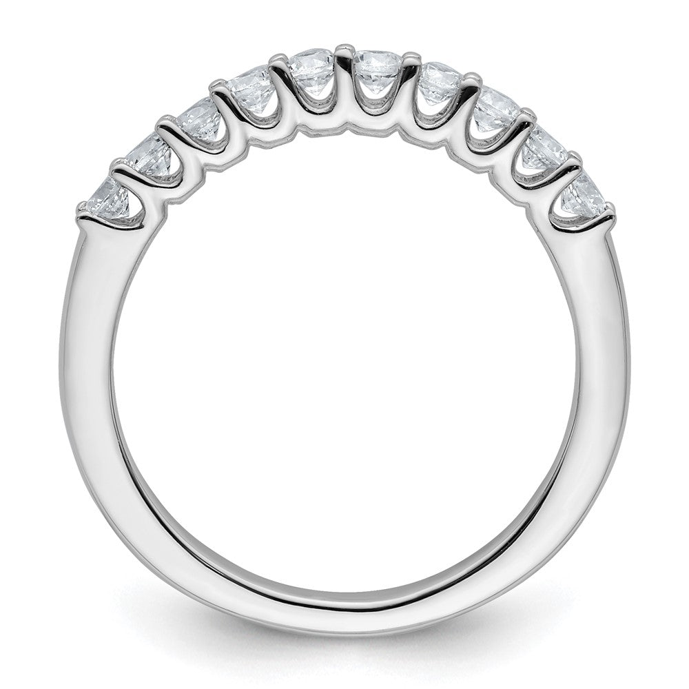 14k White Gold 1/2 carat Lab Grown Diamond VS/SI+ G+ Complete Wedding Band