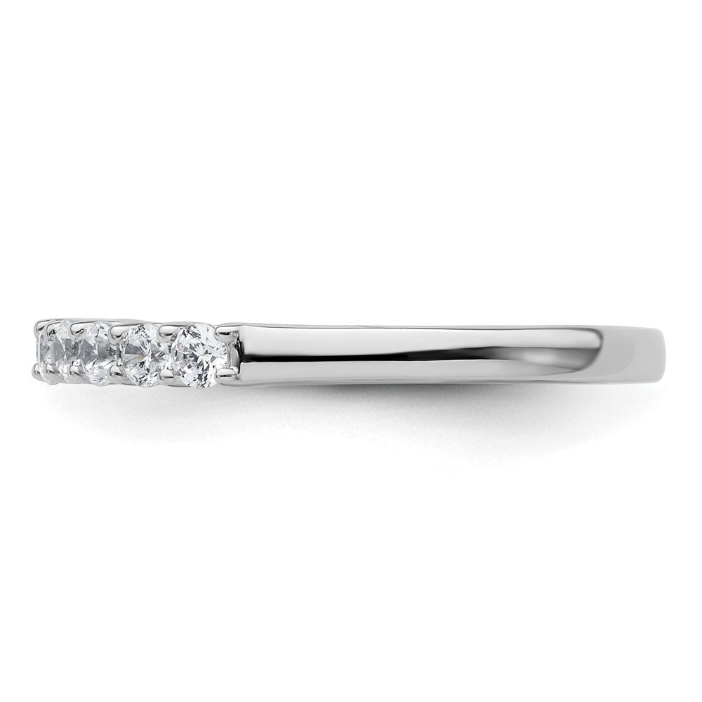 14k White Gold 1/2 carat Lab Grown Diamond VS/SI+ G+ Complete Wedding Band