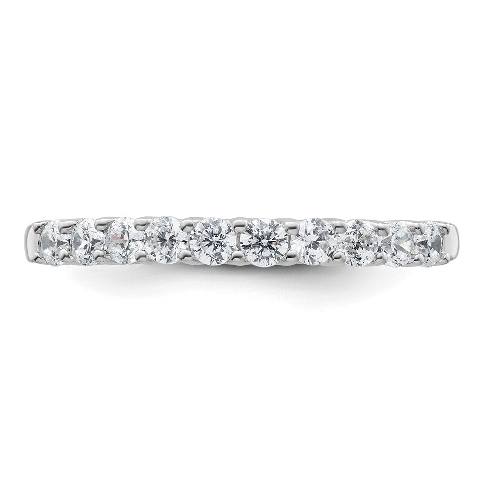 14k White Gold 1/2 carat Lab Grown Diamond VS/SI+ G+ Complete Wedding Band