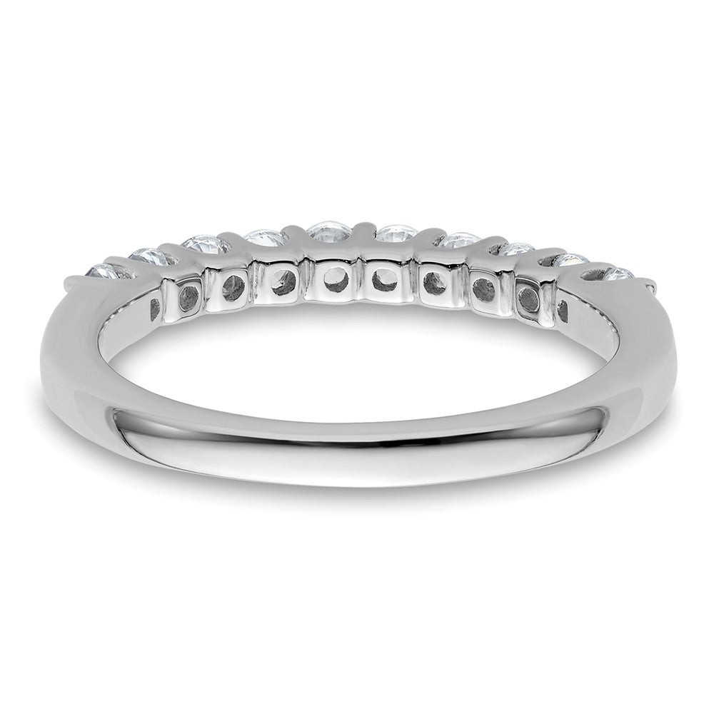 14k White Gold 1/2 carat Lab Grown Diamond VS/SI+ G+ Complete Wedding Band