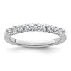 14k White Gold 1/2 carat Lab Grown Diamond VS/SI+ G+ Complete Wedding Band