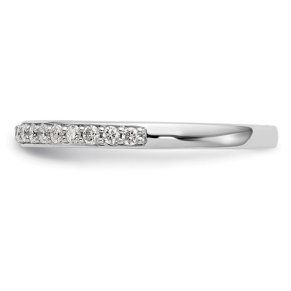 14k White Gold 1/5 carat Diamond Complete Wedding Band