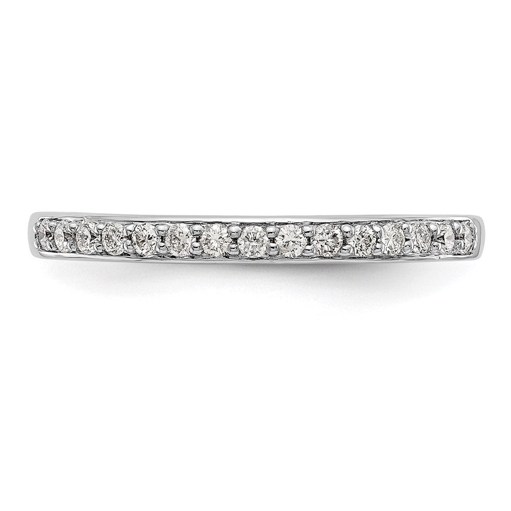 14k White Gold 1/5 carat Diamond Complete Wedding Band