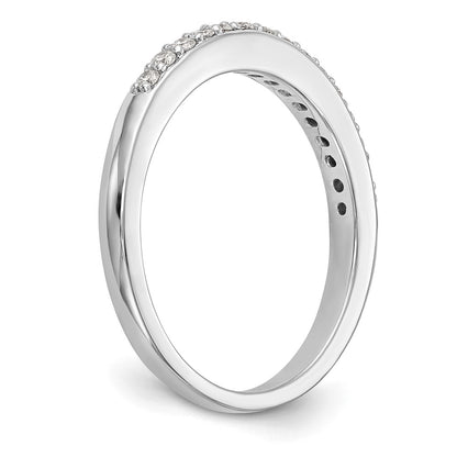 14k White Gold 1/5 carat Diamond Complete Wedding Band