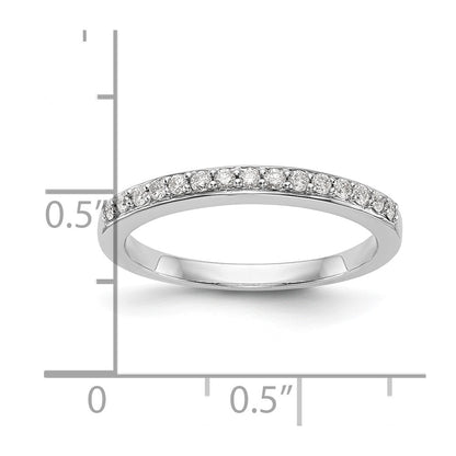 14k White Gold 1/5 carat Diamond Complete Wedding Band