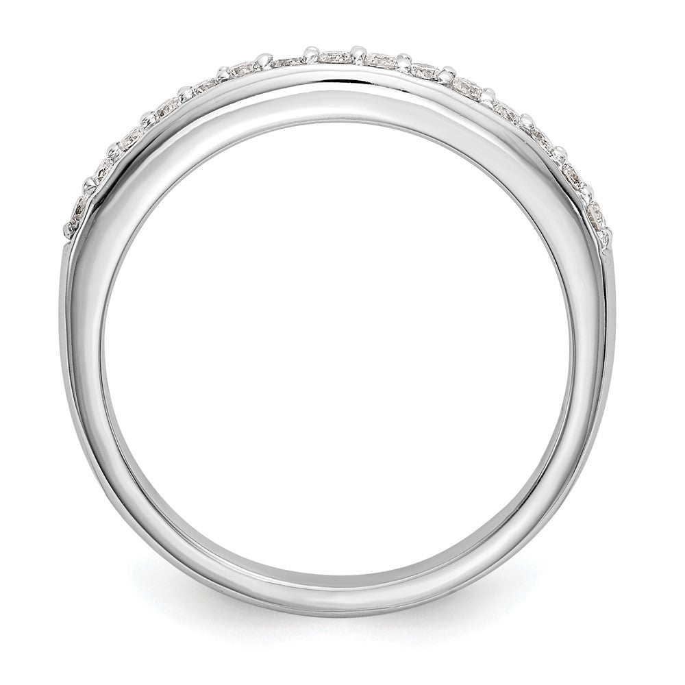 14k White Gold 1/4 carat Lab Grown Diamond VS/SI+ G+ Complete Wedding Band
