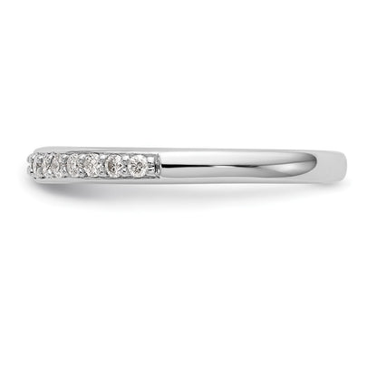 14k White Gold 1/4 carat Lab Grown Diamond VS/SI+ G+ Complete Wedding Band