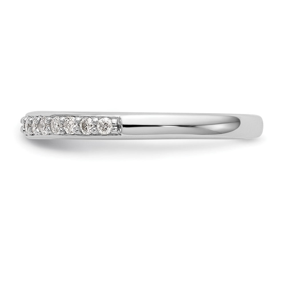 14k White Gold 1/4 carat Diamond Complete Wedding Band