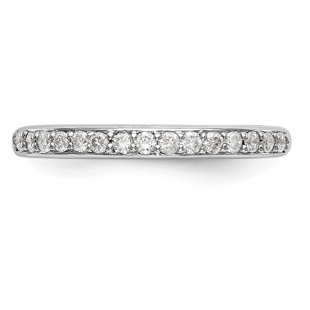 14k White Gold 1/4 carat Diamond Complete Wedding Band