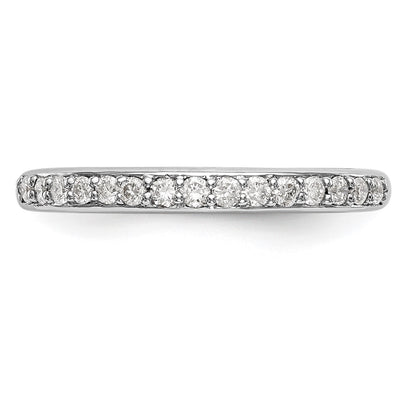 14k White Gold 1/4 carat Diamond Complete Wedding Band
