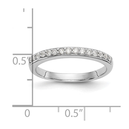14k White Gold 1/4 carat Diamond Complete Wedding Band
