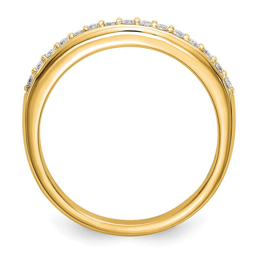 14k 1/4 carat Lab Grown Diamond VS/SI+ G+ Complete Wedding Band
