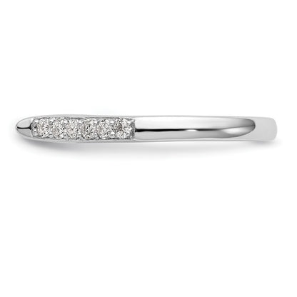 14k White Gold 1/4 carat Lab Grown Diamond VS/SI+ G+ Semi Mount Peg Set Engagement Ring