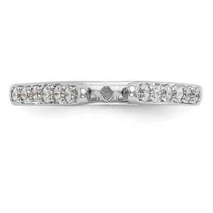 14k White Gold 1/4 carat Lab Grown Diamond VS/SI+ G+ Semi Mount Peg Set Engagement Ring