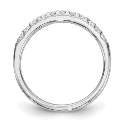14k White Gold 1/3 carat Lab Grown Diamond VS/SI+ G+ Complete Wedding Band
