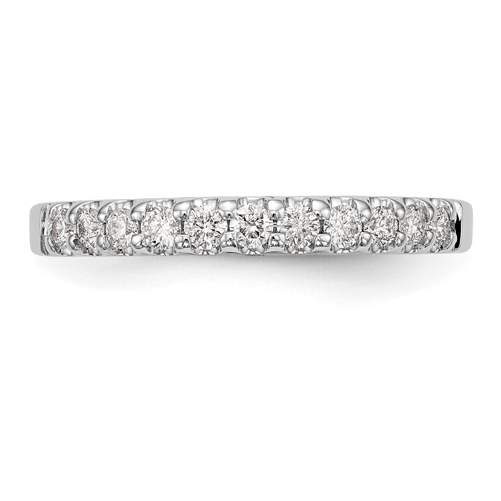 14k White Gold 1/3 carat Lab Grown Diamond VS/SI+ G+ Complete Wedding Band