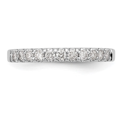 14k White Gold 1/3 carat Diamond Complete Wedding Band