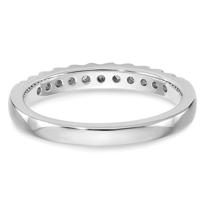 14k White Gold 1/3 carat Lab Grown Diamond VS/SI+ G+ Complete Wedding Band