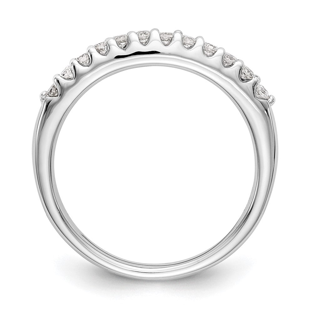14k White Gold 1/4 carat Lab Grown Diamond VS/SI+ G+ Complete Wedding Band