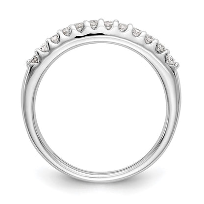 14k White Gold 1/4 carat Lab Grown Diamond VS/SI+ G+ Complete Wedding Band
