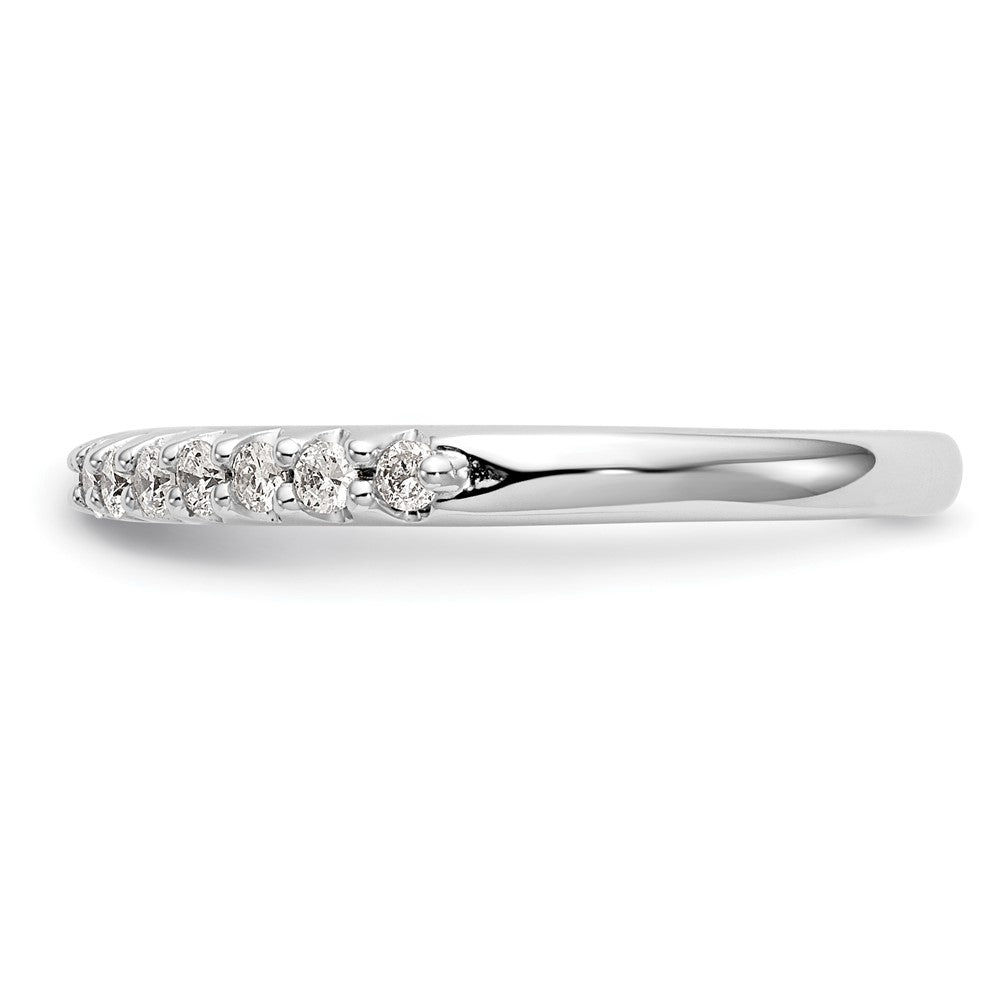 14k White Gold 1/4 carat Lab Grown Diamond VS/SI+ G+ Complete Wedding Band