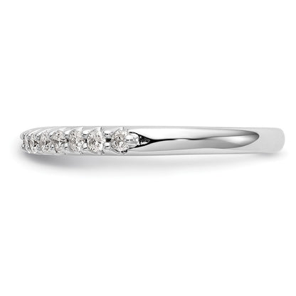14k White Gold 1/4 carat Lab Grown Diamond VS/SI+ G+ Complete Wedding Band