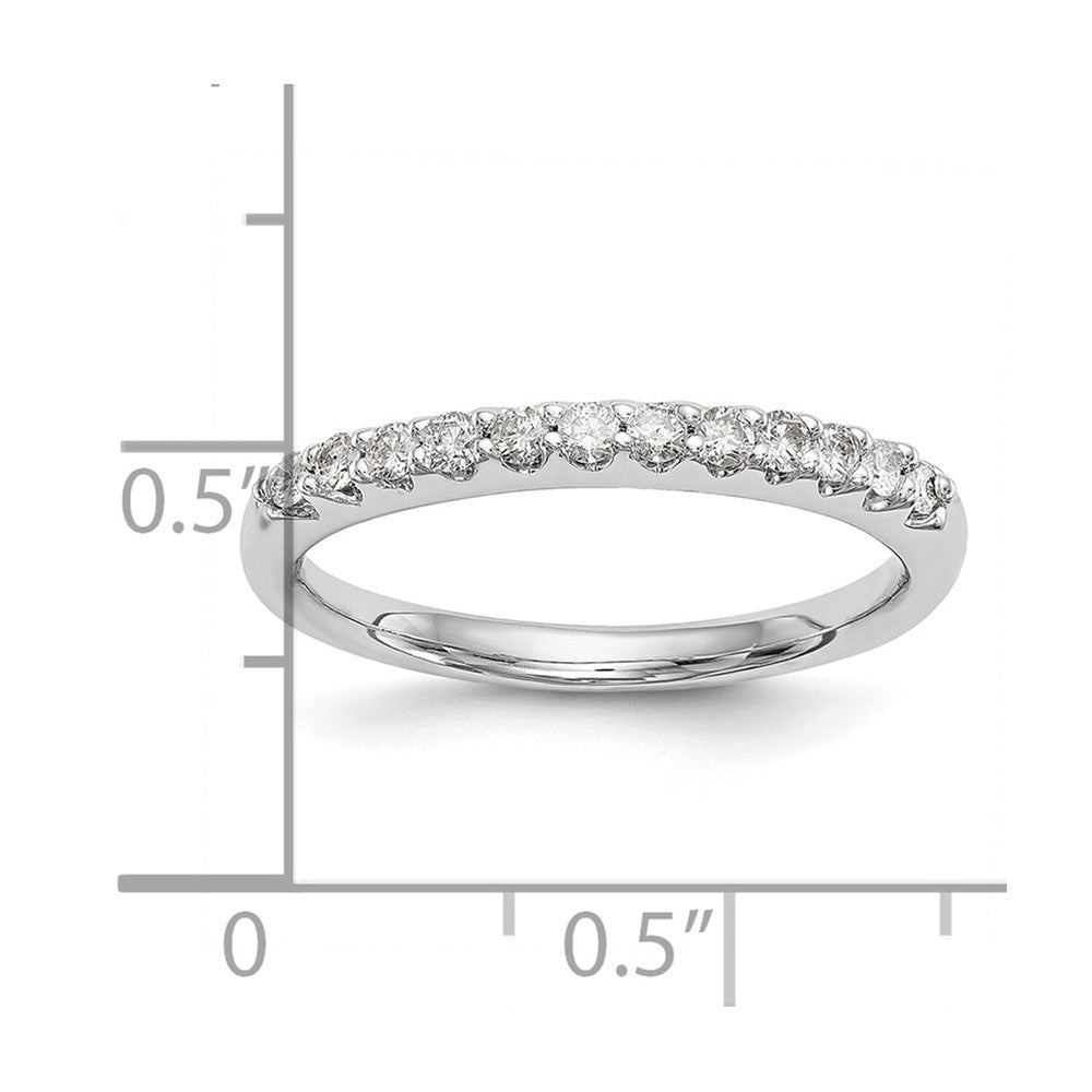 14k White Gold 1/4 carat Lab Grown Diamond VS/SI+ G+ Complete Wedding Band