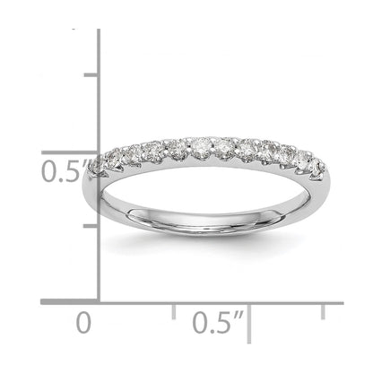 14k White Gold 1/4 carat Lab Grown Diamond VS/SI+ G+ Complete Wedding Band