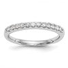 14k White Gold 1/4 carat Diamond Complete Wedding Band