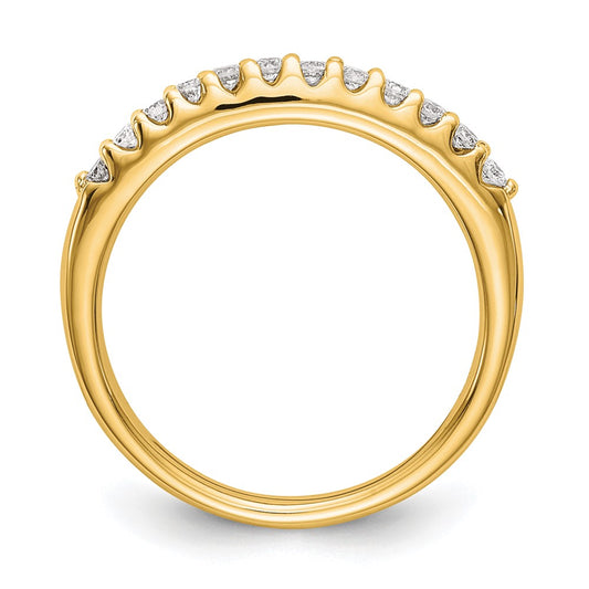 14k 1/4 carat Lab Grown Diamond VS/SI+ G+ Complete Wedding Band