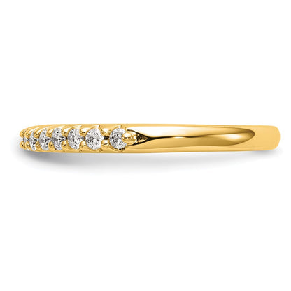 14k 1/4 carat Lab Grown Diamond VS/SI+ G+ Complete Wedding Band