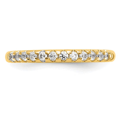 14k 1/4 carat Lab Grown Diamond VS/SI+ G+ Complete Wedding Band