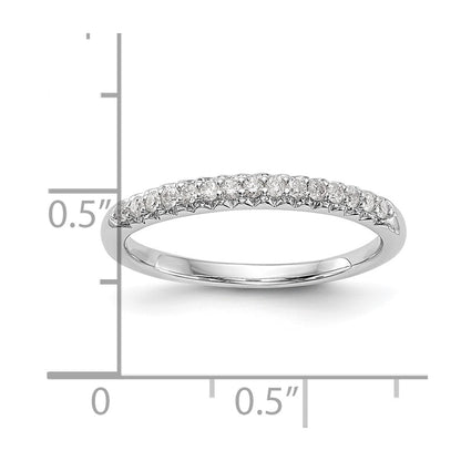 14k White Gold 1/6 carat Diamond Complete Wedding Band