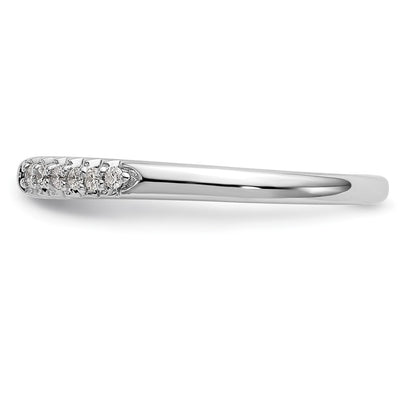 14K White Gold Peg Set 1/8 carat Diamond Semi-mount Engagement Ring