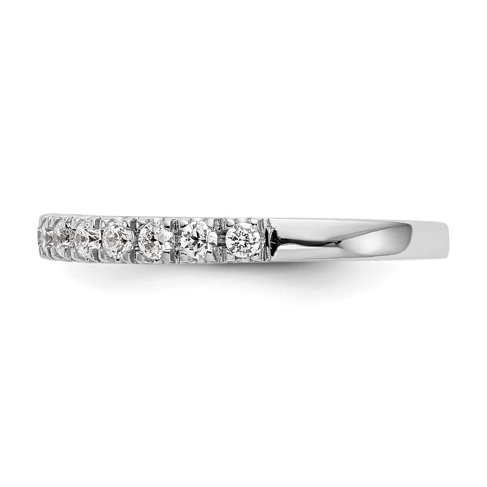 14k White Gold 3/8 carat Diamond Wedding Band