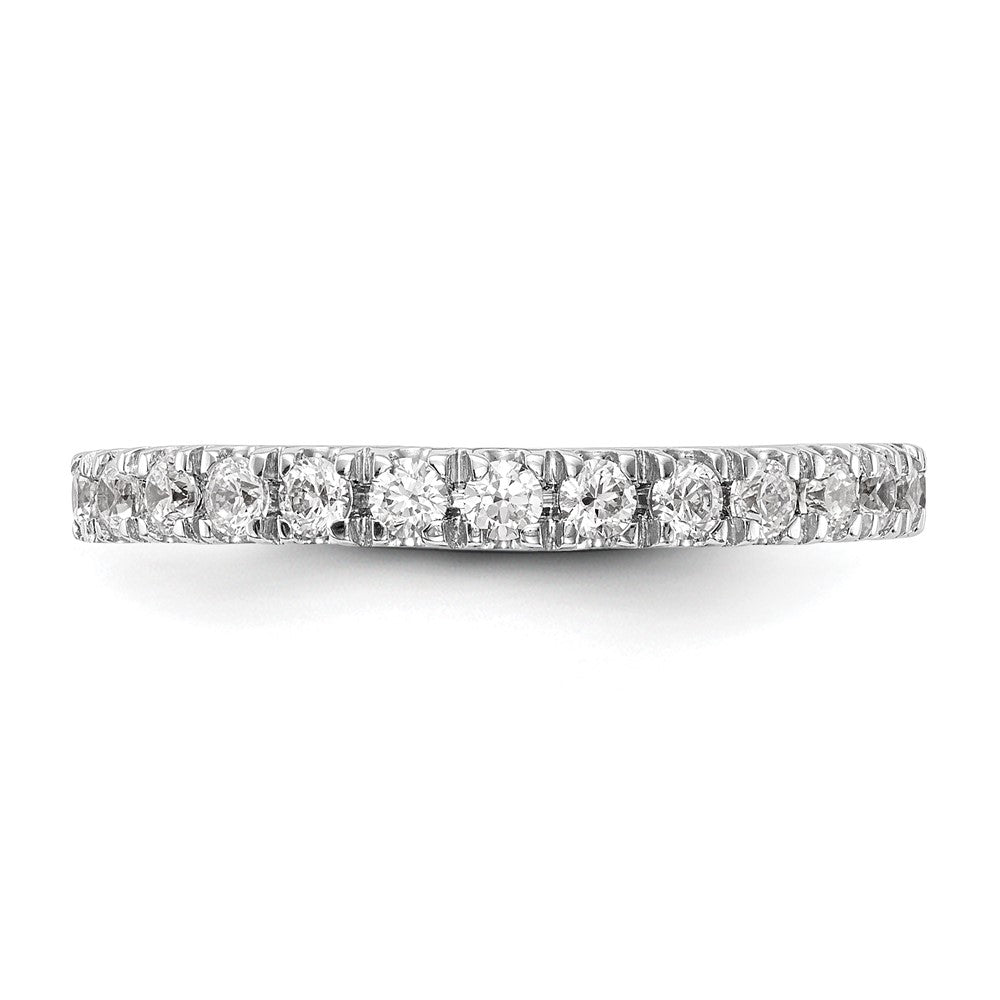 14k White Gold 3/8 carat Diamond Wedding Band