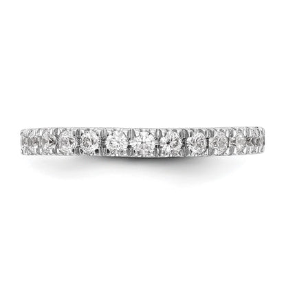 14k White Gold 3/8 carat Diamond Wedding Band