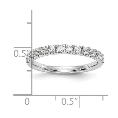 14k White Gold 3/8 carat Diamond Wedding Band