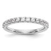 14k White Gold 3/8 carat Diamond Wedding Band