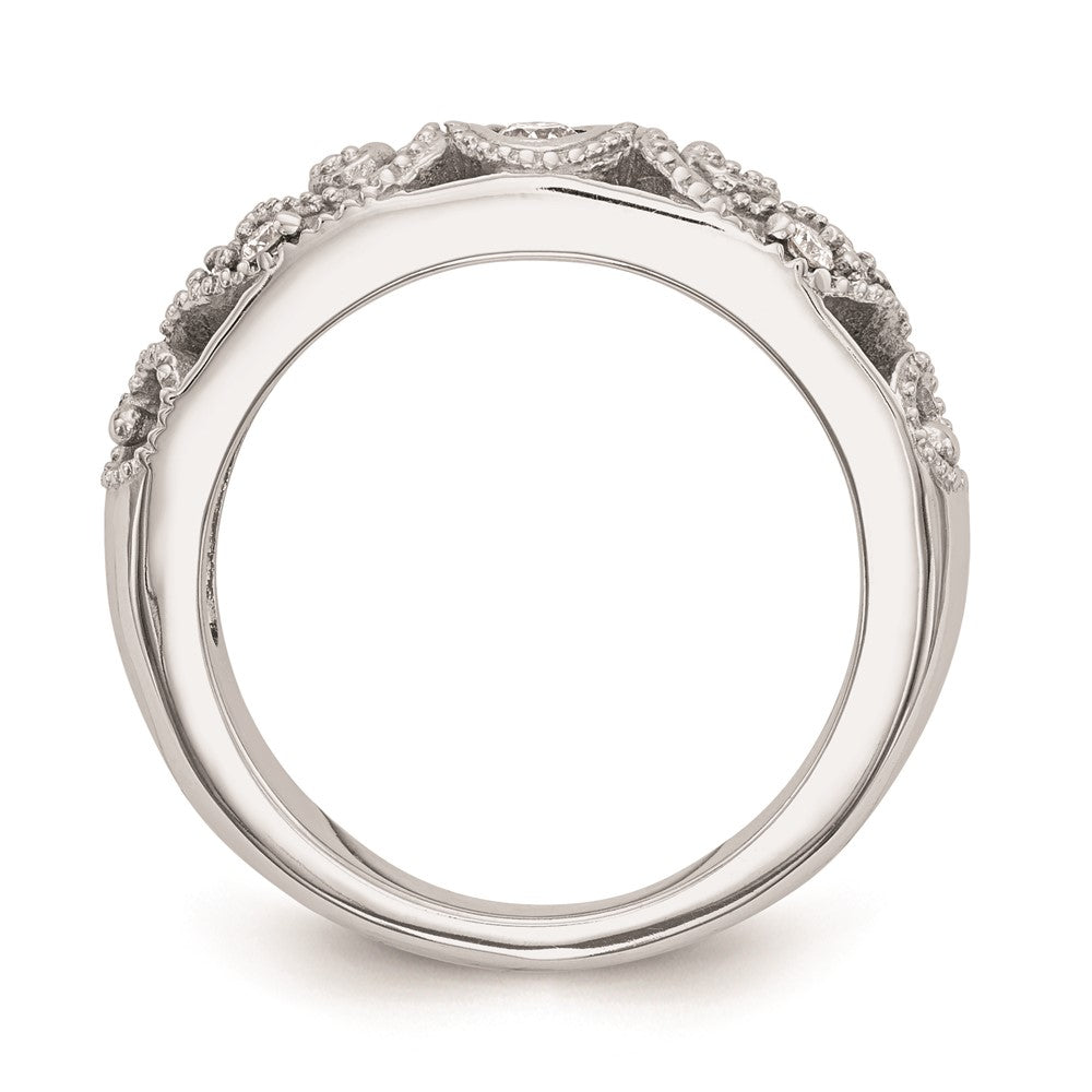 14k White Gold Wedding Band Mounting