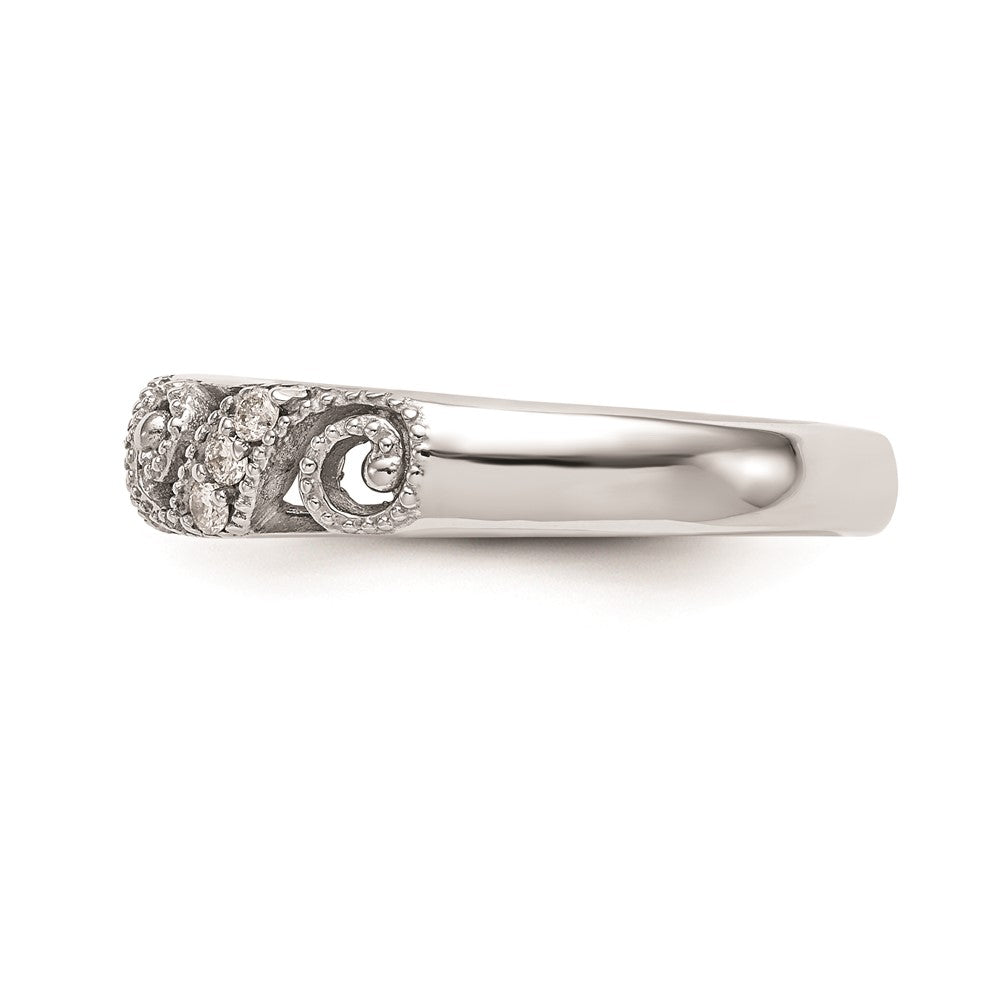 14k White Gold Wedding Band Mounting