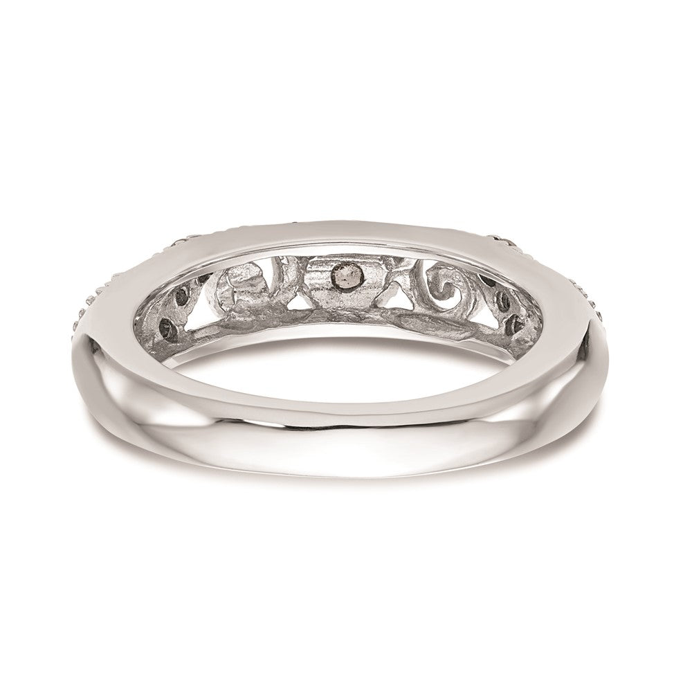 14k White Gold Wedding Band Mounting