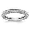 14k White Gold 1/2 carat Diamond Complete Wedding Band