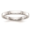 14K White Gold Contoured Wedding Band
