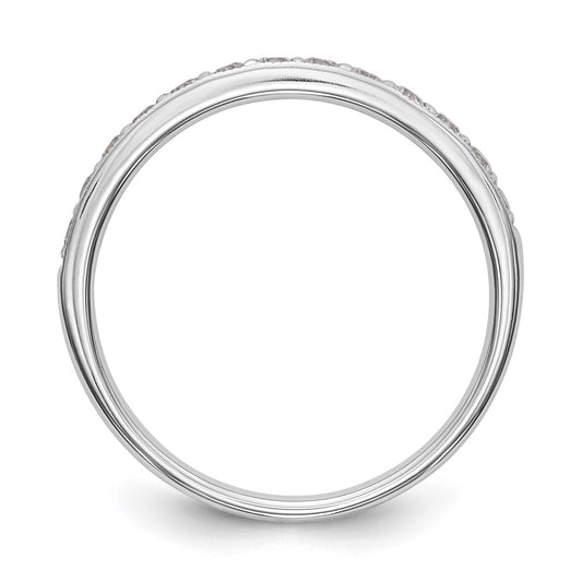 14k White Gold 1/3 carat Lab Grown Diamond VS/SI+ G+ Complete Wedding Band